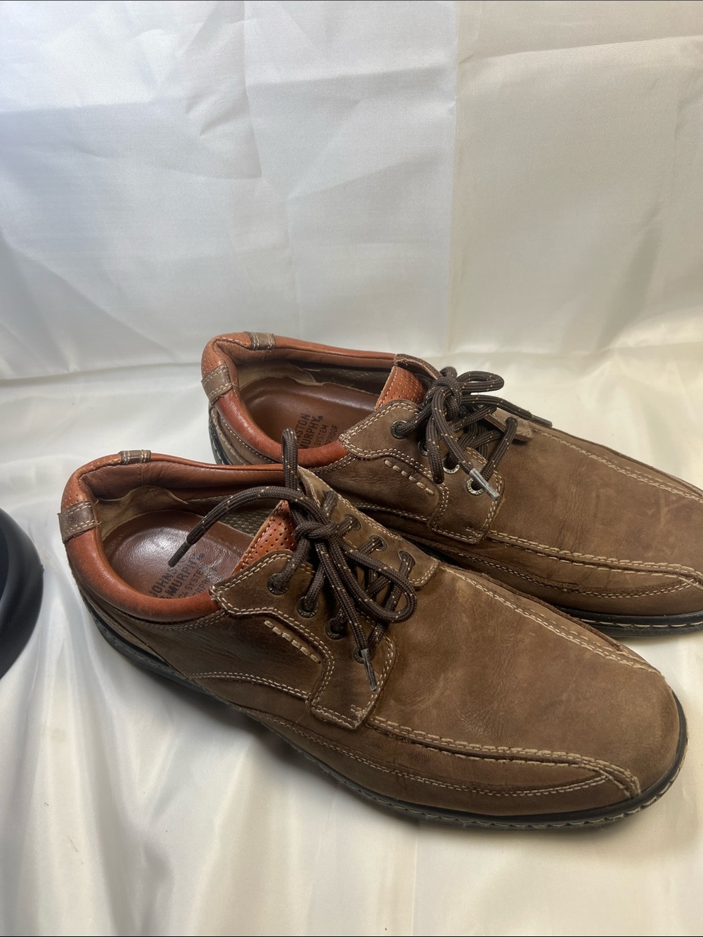 Johnston & Murphy Brown Leather Lace-Up Casual Shoes